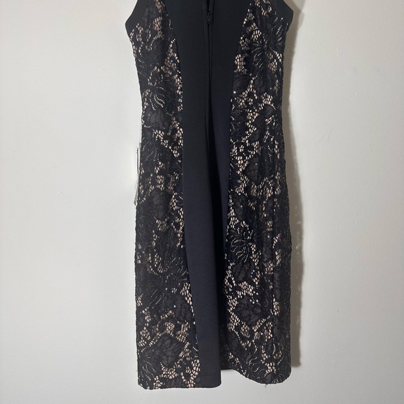 BCX Lace Sequin bodycon evening cocktail dress black size 0 NWT - Picture 10 of 15